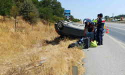 Balıkesir-Susurluk yolunda otomobil ters döndü: 1 yaralı