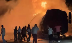 Çorum’da TIR dorsesinde yangın