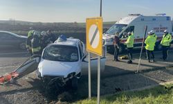 Tekirdağ'da korkutan kaza: 5 kişi yaralı