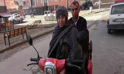 Kayseri’de engelleri aşan sevgi: Eşi her gün işe götürüyor
