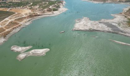 Tekirdağ'daki Türkmenli Göleti'nin su seviyesi yüzde 5'in altına düştü