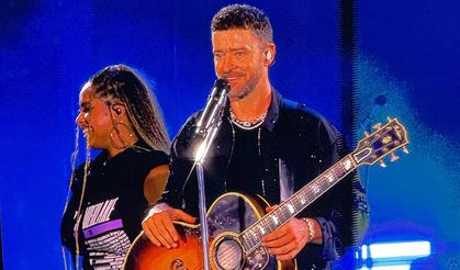 Dünyaca ünlü şarkıcı Justin Timberlake İstanbul’da konser verdi