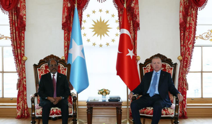 Erdoğan ile Somali Cumhurbaşkanı Mahmud Dolmabahçe’de görüştü