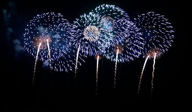 Japonya'daki havai fişek festivalinde yangın