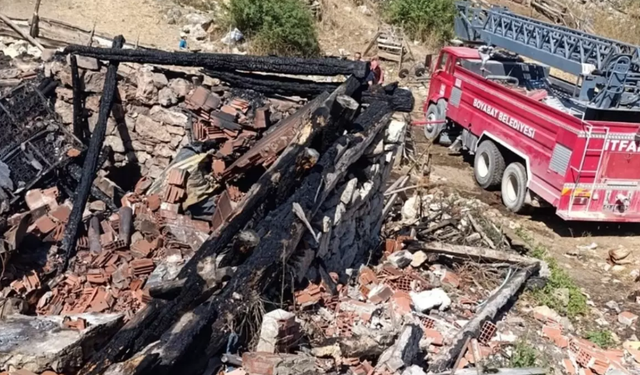 Sinop Boyabat’ta yayla yangını: 2 ev ve 2 ahır yandı