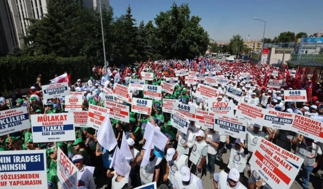 Toplu sözleşmede kriz! Memurlar 81 ilde iş bıraktı