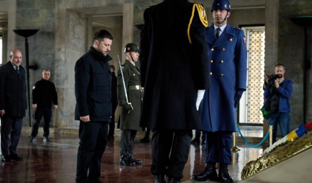 Zelenski’den Anıtkabir ziyareti