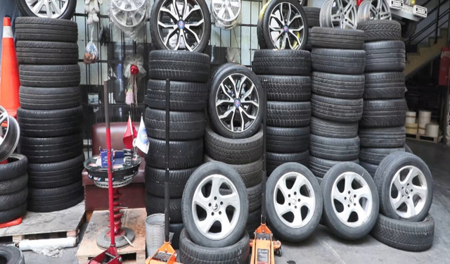 Kış lastiği zorunluluğu başladı: Lastikçilerde yoğunluk oluştu