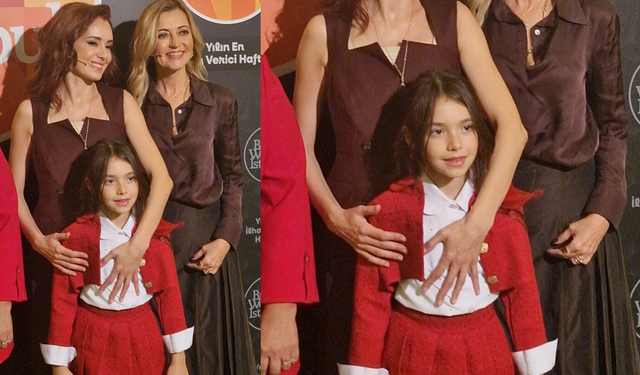 Özgü Namal'ın kızı annesine benzerliğiyle dikkat çekti