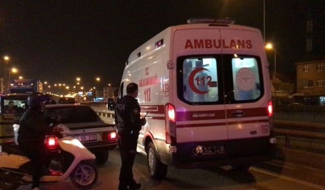 Samsun’da motosiklet otomobile çarptı: 1 yaralı