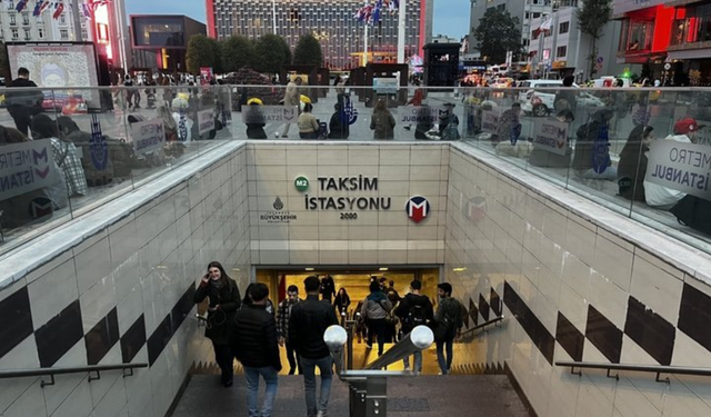 Taksim metro ve Füniküler hattı geçici olarak kapatıldı