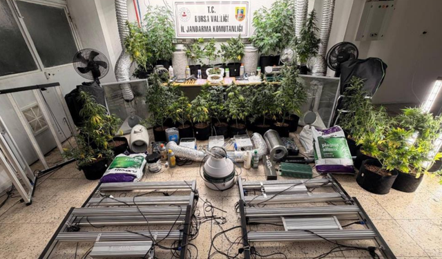 Nilüfer’de evini uyuşturucu imalathanesine çeviren şüpheli yakalandı