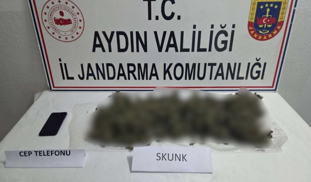 Didim’de yabancı uyruklu şüpheli 1 kilo uyuşturucuyla yakalandı