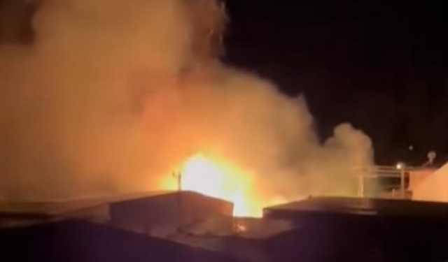 Mersin’de sazlık yangını seraya sıçradı