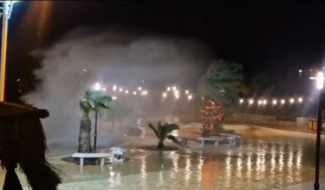 Datça’da kuvvetli fırtına alarmı: Tekne sahipleri limanda nöbette