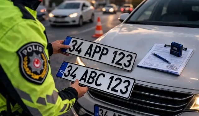 Gaziantep’te 36 adet sahte plaka ele geçirildi: 3 gözaltı