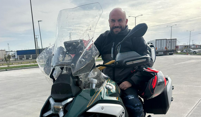 Giray Altınok’tan set yolculuğu: 1300 kilometreyi motosikletle aştı