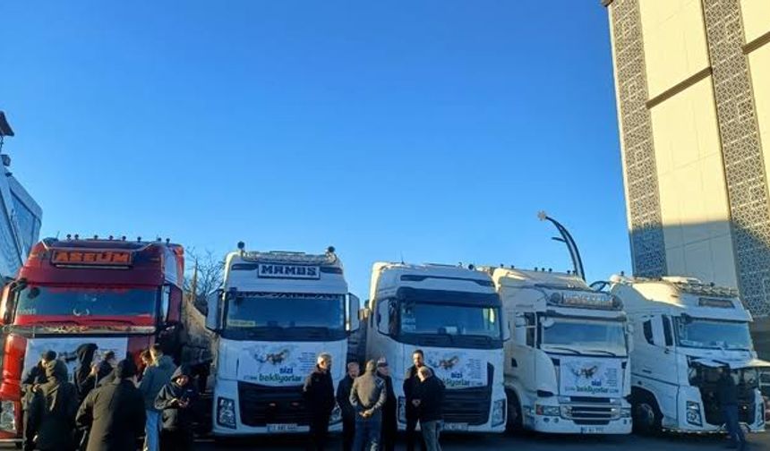 Erzincan'dan Filistin ve Suriye'ye insani yardım gönderildi