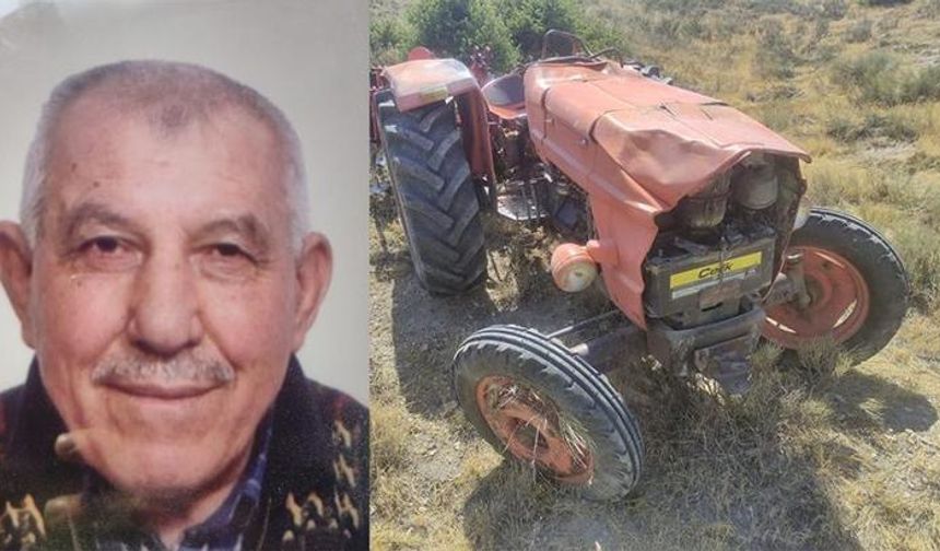 Ankara'da, devrilen traktörün sürücüsü öldü