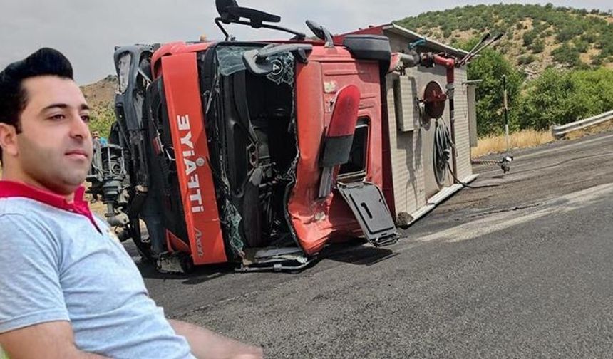 Yangına giderken kazada yaralanan itfaiye eri kurtarılamadı