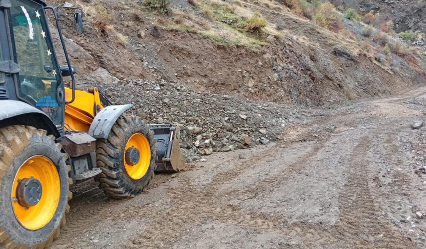 Siirt’te sağanak yağış heyelana yol açtı