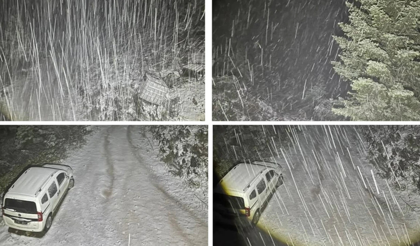Bolu’nun yüksek kesimlerini kar beyazı sardı