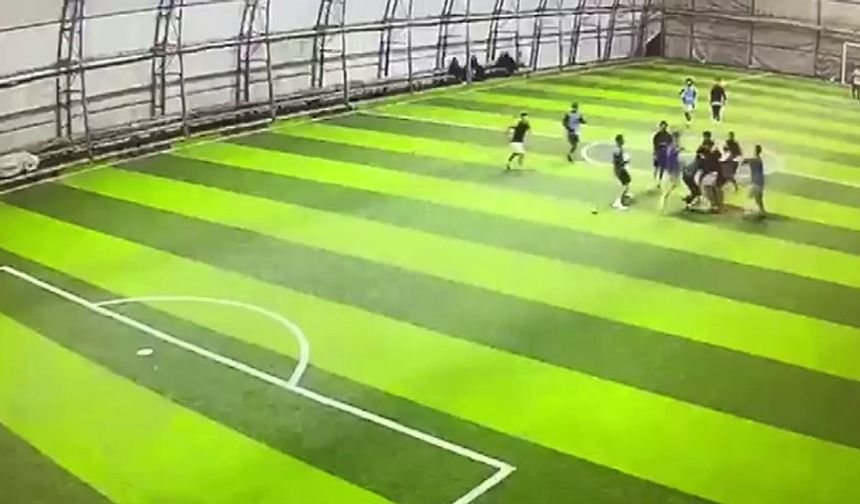 Halı sahadaki tekme tokatlı kavgada 2 kişi tutuklandı