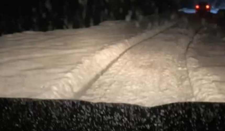 Rize yaylalarına kar geldi