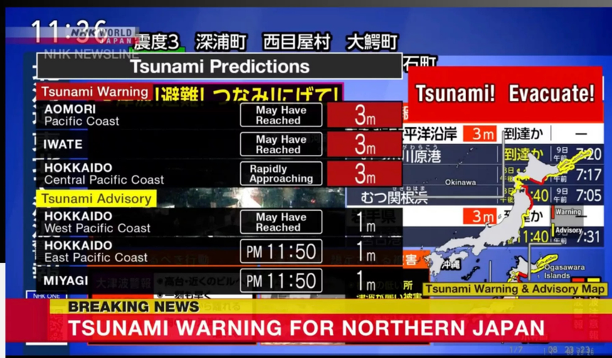 Tsunami alarmı: Japonya’da 7.2’lik deprem kıyıları tehdit etti