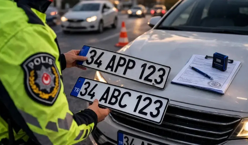 Gaziantep’te 36 adet sahte plaka ele geçirildi: 3 gözaltı