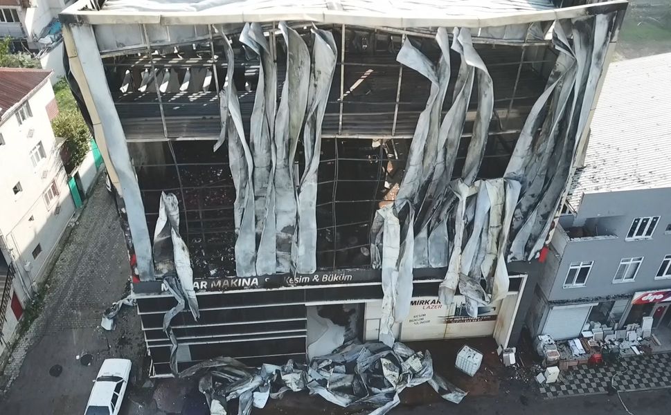 Kocaeli'nde yangın soruşturmasında 3 gözaltı