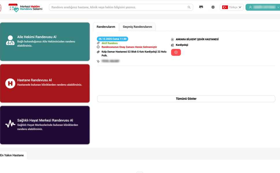 MHRS’de rekor yoğunluk: 2025’te 388 milyonun üzerinde randevu oluşturuldu