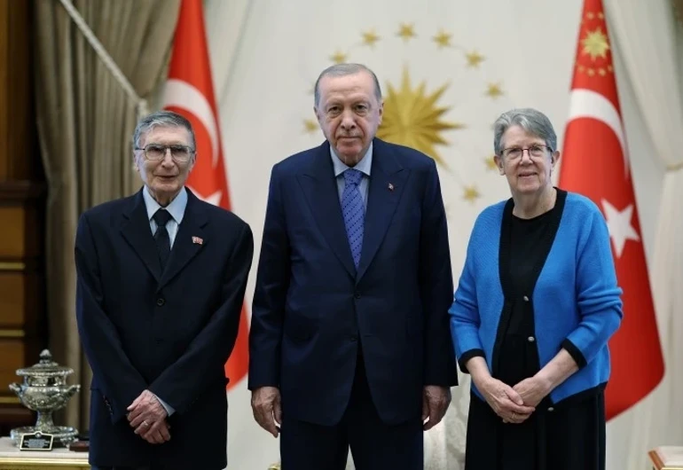 Erdoğan, Nobel ödüllü bilim insanı Aziz Sancar ile görüştü